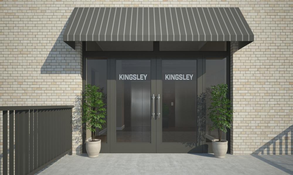 Front doors to Kingsley building.